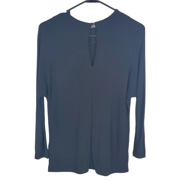 & OTHER STORIES Long Sleeve Blouse Keyhole Back Thick Textured Top Womens 4 - Picture 5 of 6